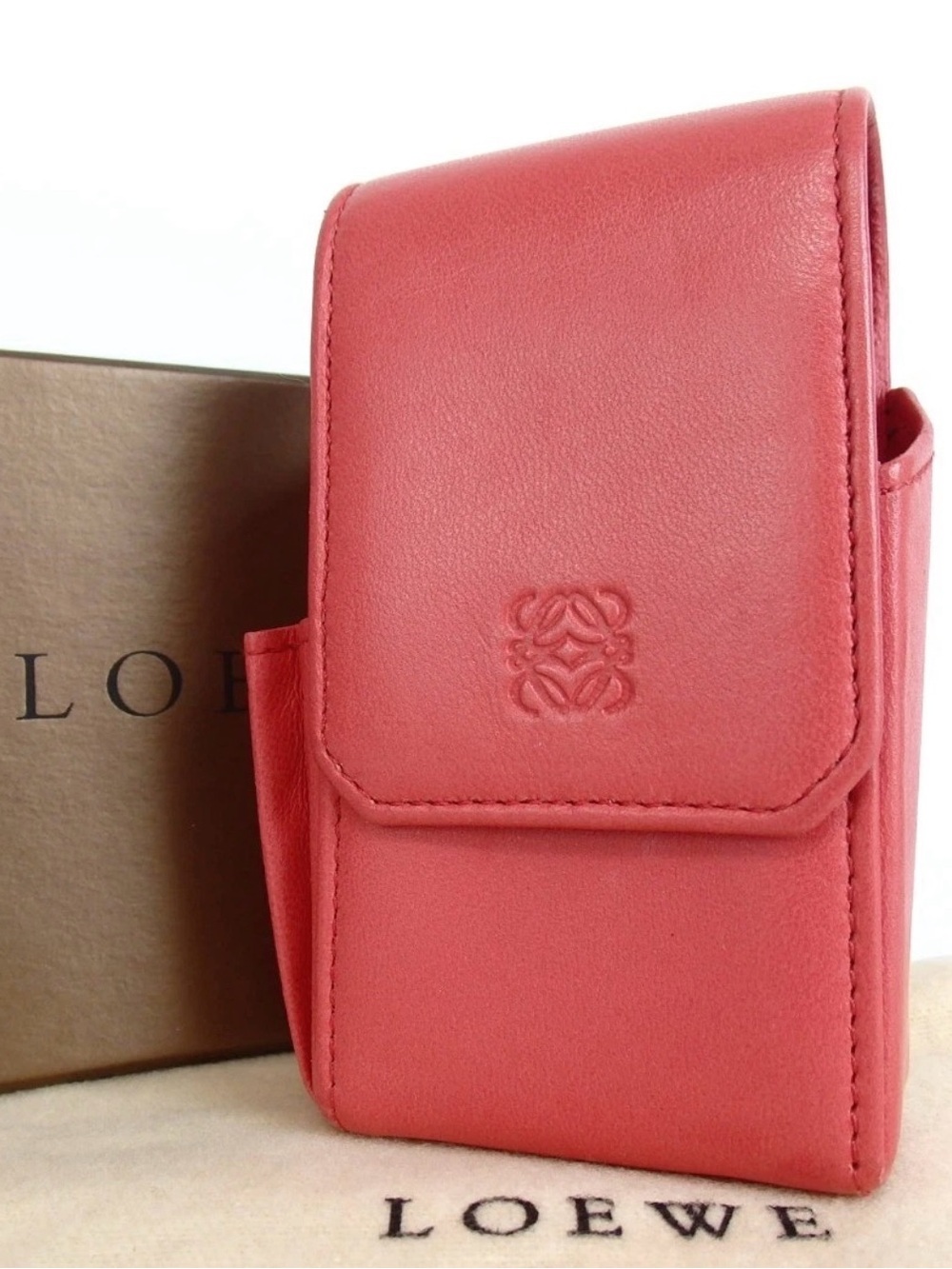 LOEWE Anagram Lambskin Leather Cigarette Case ❤️